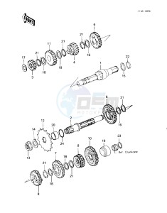 KLT 200 C [KLT200] (C1) | DIFFIRENTIAL AXLE [KLT200] drawing TRANSMISSION -- 83 KLT200-C1- -