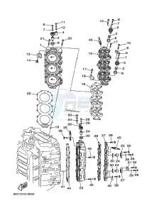 Z250FETOL drawing CYLINDER--CRANKCASE-2