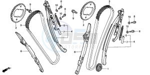 VT1100C2 drawing CAM CHAIN/TENSIONER