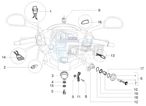 NRG 50 power DD drawing Switch - horn