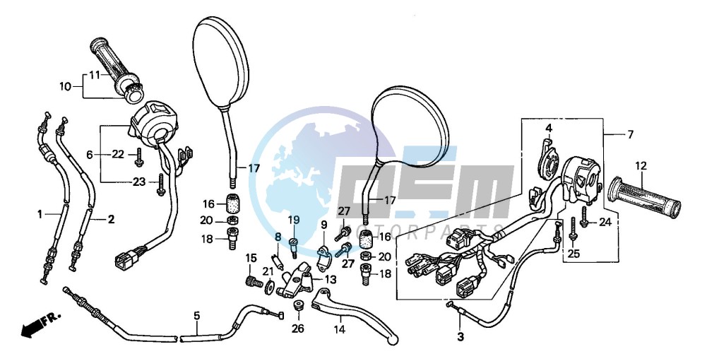 HANDLE LEVER/SWITCH/ CABLE (1)