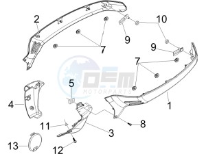 GTS 250 UK drawing Side cover - Spoiler