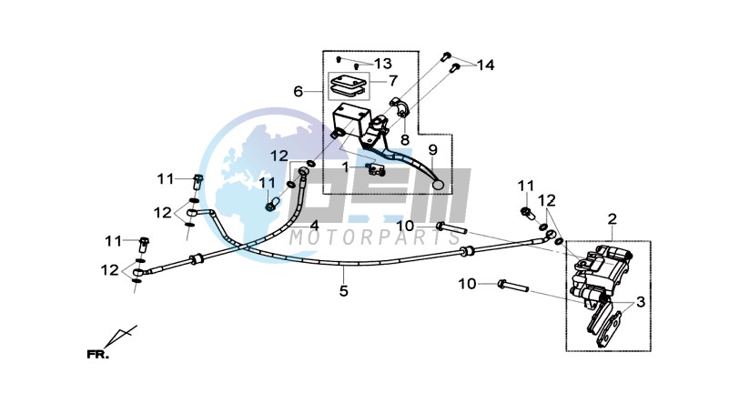 REAR BRAKE CALIPER / BRAKE MOUNT