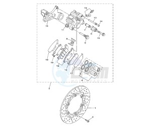 MT-01S 1700 drawing REAR BRAKE CALIPER