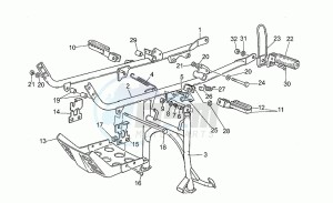 NTX 650 drawing Foot rests – lateral stand