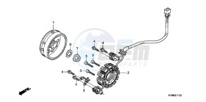 CRF250RD CRF250R Europe Direct - (ED) drawing GENERATOR