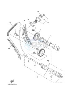 MT07 MT-07 700 (1WSH 1WSJ) drawing CAMSHAFT & CHAIN