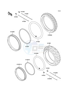 ELIMINATOR 125 BN125-A8 GB XX (EU ME A(FRICA) drawing Tires