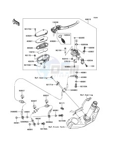 Z750R ZR750NBF FR GB XX (EU ME A(FRICA) drawing Front Master Cylinder