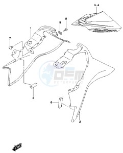 LT-Z90 drawing FUEL TANK COVER