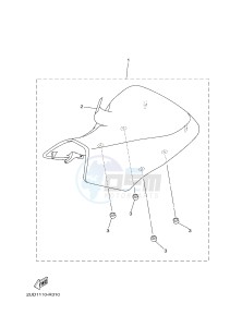 YFM700FWAD YFM70GPXJ GRIZZLY 700 EPS (B1A9) drawing SEAT