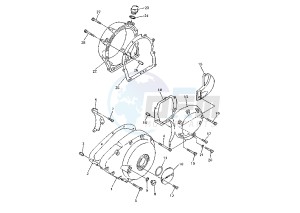 XVZ TF ROYAL STAR VENTURE 1300 drawing CRANKCASE COVER