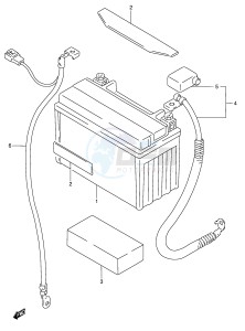 GSX750 (E4) drawing BATTERY