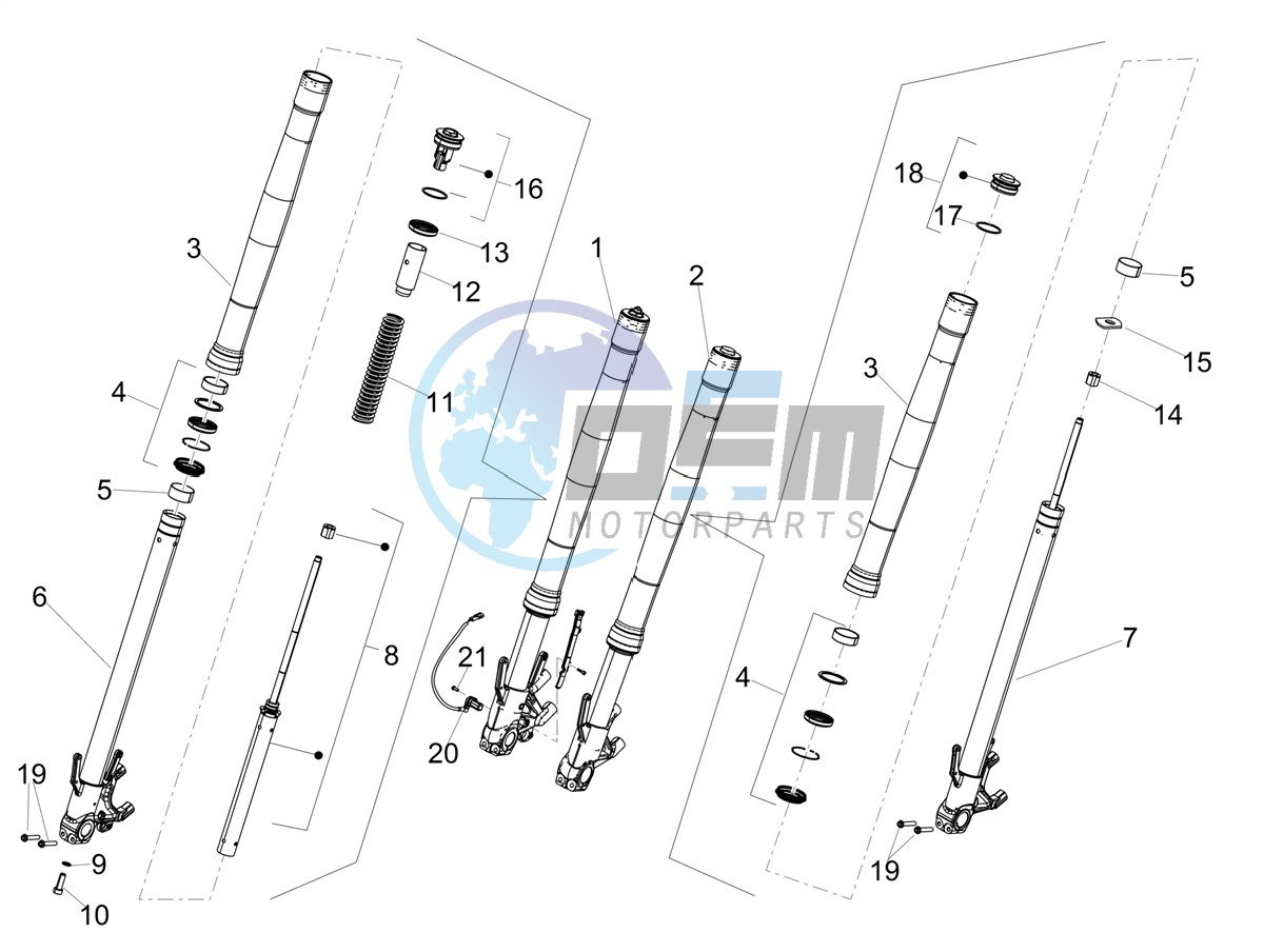 Front fork Kayaba