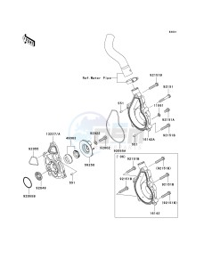 ER 650 A [ER-6N (EUROPEAN] (A6S-A8F) A6S drawing WATER PUMP