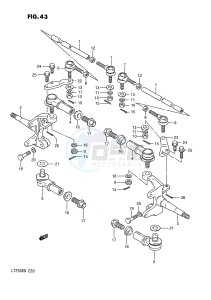 LT250R (E28) drawing TIE ROD (MODEL F G)