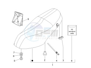 Zip 50 4T 25 Km-h (EMEA) drawing Saddle/seats