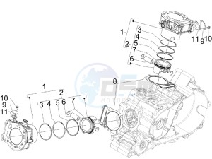 GP 800 Centenario drawing Cylinder-piston-wrist pin unit