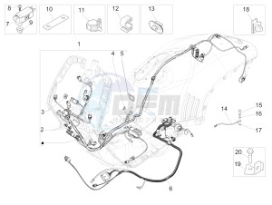 946 150 4T 3V ABS ARMANI (NAFTA) drawing Main cable harness