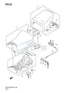 GSF1200 (E2) Bandit drawing SEAT