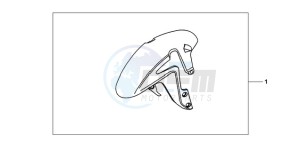 CBR600RR9 Korea - (KO) drawing KIT FR FENDER