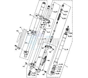 YZ LC-LW 80 drawing FRONT FORK