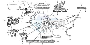 CBR600F2 drawing STRIPE (CBR600SET)