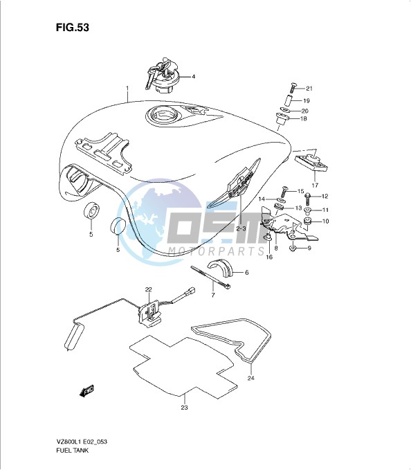 FUEL TANK (VZ800L1 E24)