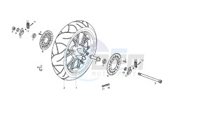 GPR REPLICA MALOSSI - 50 CC VTHGR1D1A 2T MALOSSI drawing REAR WHEEL