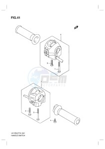 UH125G BURGMAN EU drawing HANDLE SWITCH