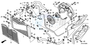 CB600FB drawing RADIATOR