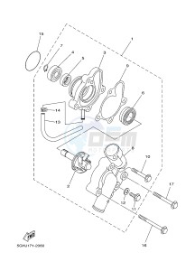 YFM450FWBD YFM45KPXJ KODIAK 450 EPS (BB53) drawing WATER PUMP