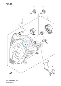 GSX-R750 (E2) drawing HEADLAMP