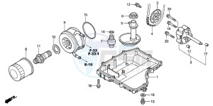 CBR900RR FIRE BLADE drawing OIL PAN/OIL PUMP