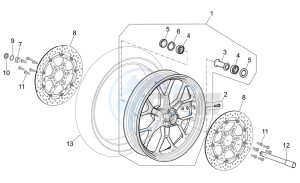 RSV 2 1000 drawing Front wheel Factory - Dream II