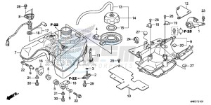 TRX680FAG Wave 110 - AFS110 UK - (E) drawing FUEL TANK