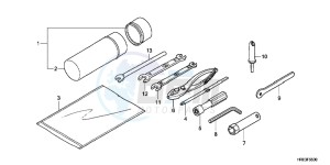 TRX500FMD TRX500FM Europe Direct - (ED) drawing TOOLS