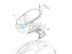 GTS 300 ie USA drawing Helmet housing - Undersaddle