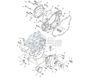 WR F 250 drawing CRANKCASE COVER