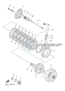 YZ450FX (B917 B918 B919 B919 B91A) drawing CLUTCH