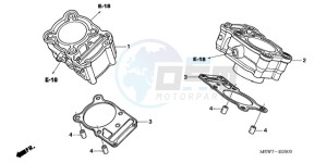 NT700VAA France - (F / ABS) drawing CYLINDER