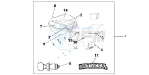 SH125 drawing TOP BOX 35 L NH-A48M