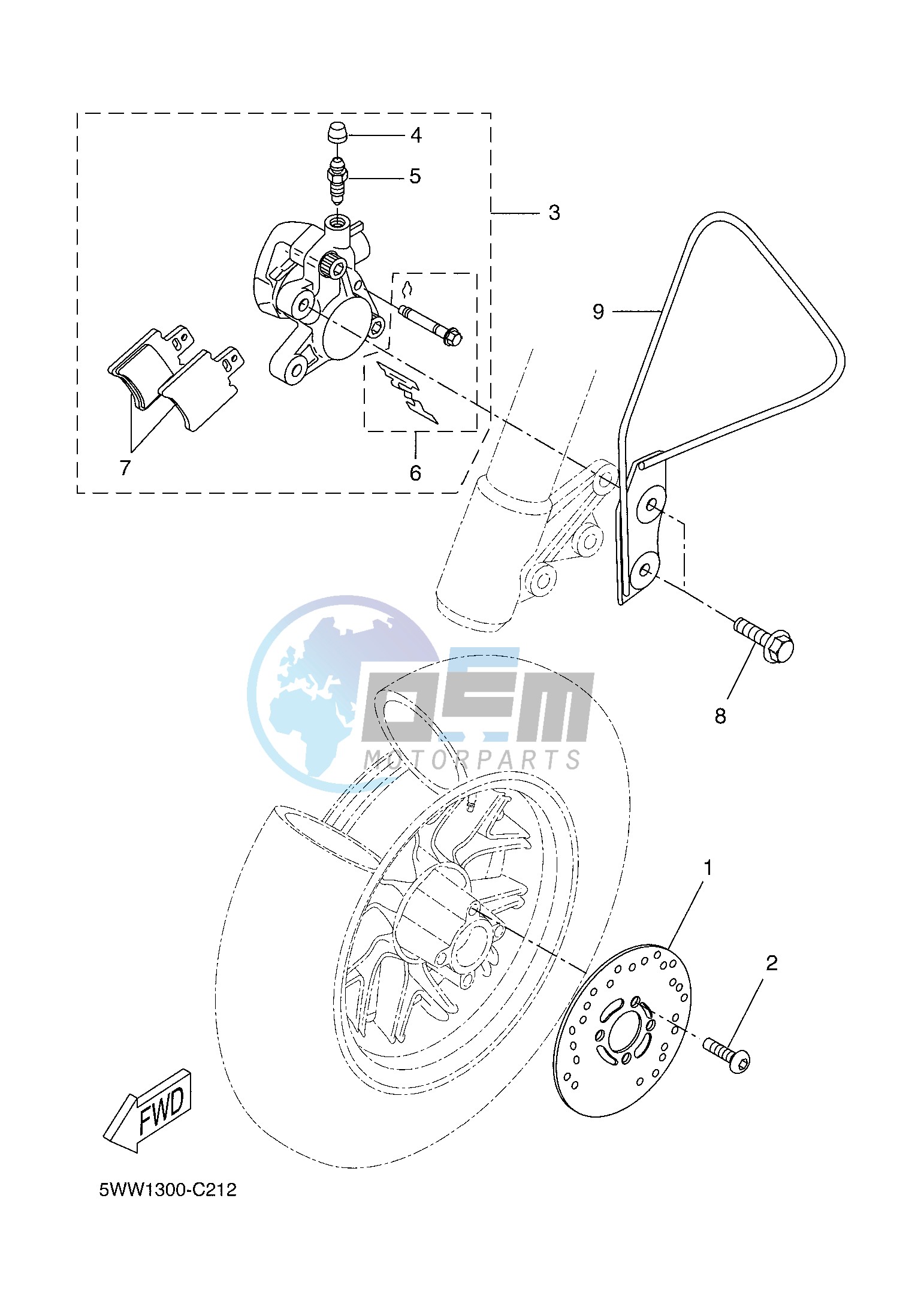 FRONT BRAKE CALIPER