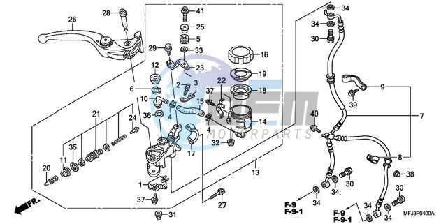 FR. BRAKE MASTER CYLINDER (CBR600RR)