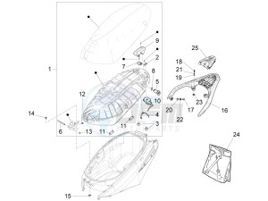 FLY 150 (NAFTA) drawing Saddle/seats