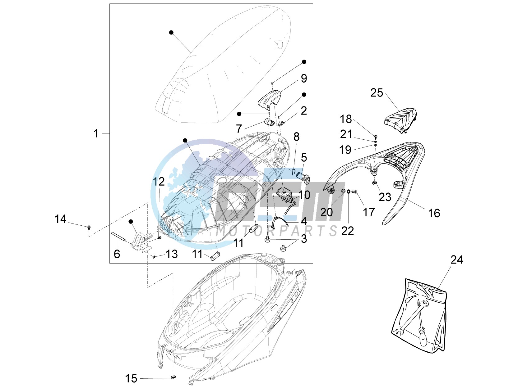 Saddle/seats