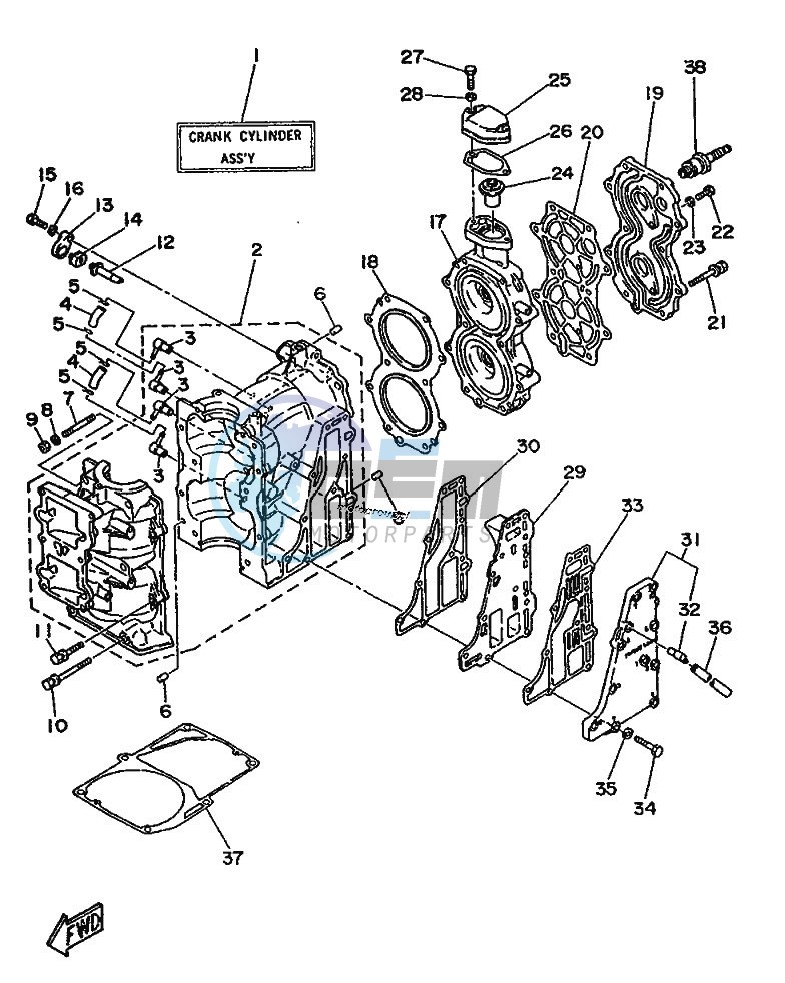 CYLINDER--CRANKCASE