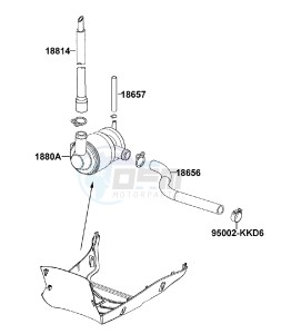 AGILITY FAT 50cc12 inch Netherlands drawing Air Cleaner Two