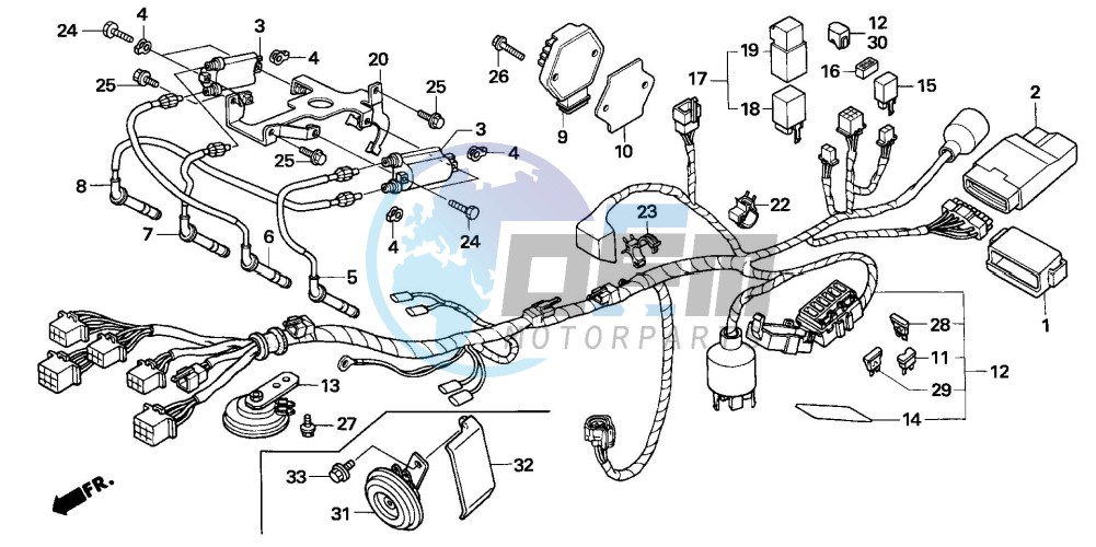 WIRE HARNESS (CB600F3/4/5/6)