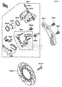 ZG 1000 A [CONCOURS] (A7-A9) [CONCOURS] drawing REAR BRAKE